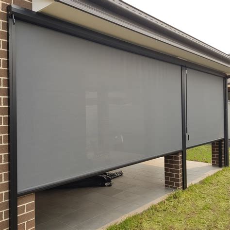 channel guided outdoor blinds